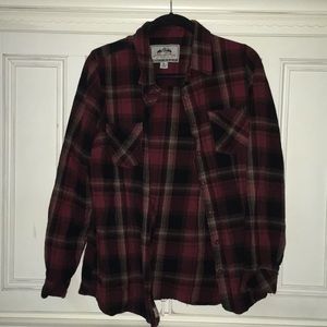 Warm and cozy red flannel